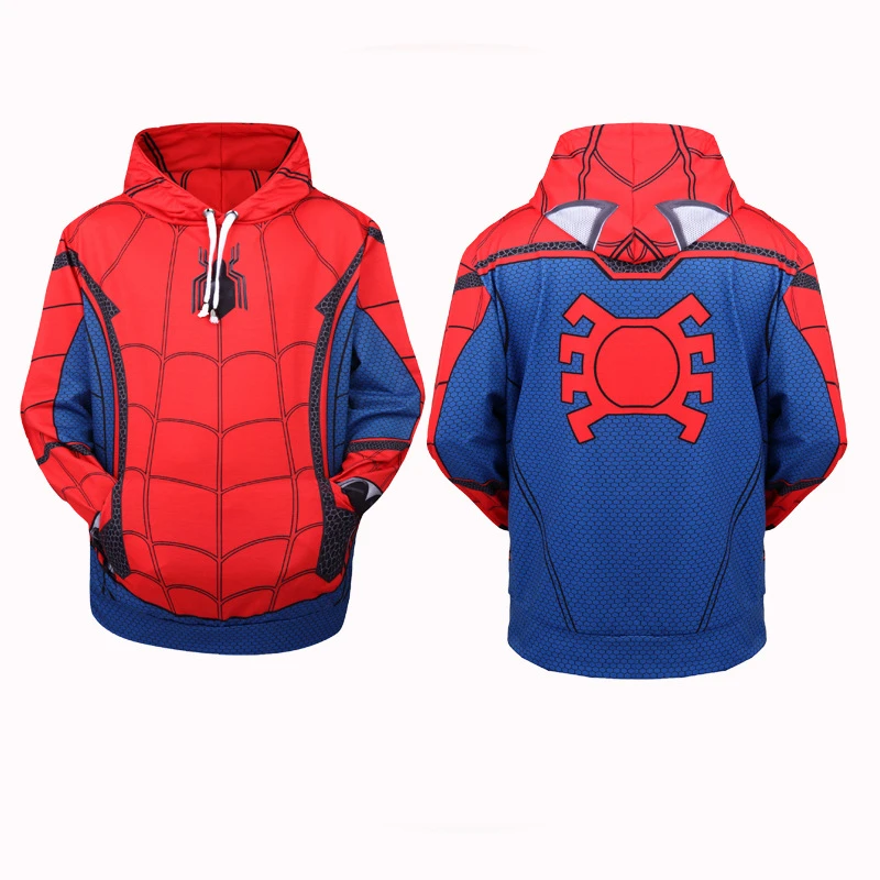 Halloween Carnaval Sudadera Cosplay Spiderman Marvel truongquoctesaigon.edu.vn