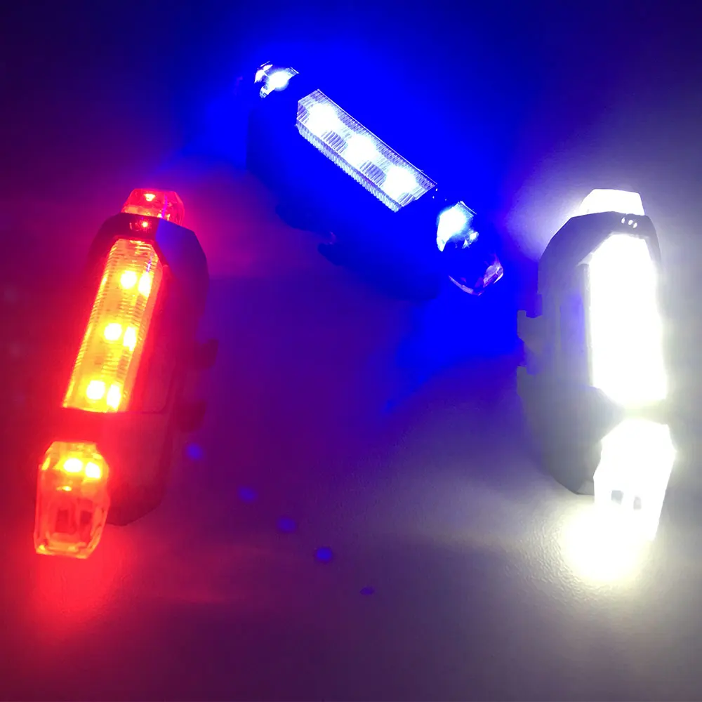 LISM велосипедный светильник USB светодиодный задний безопасность заднего хвоста