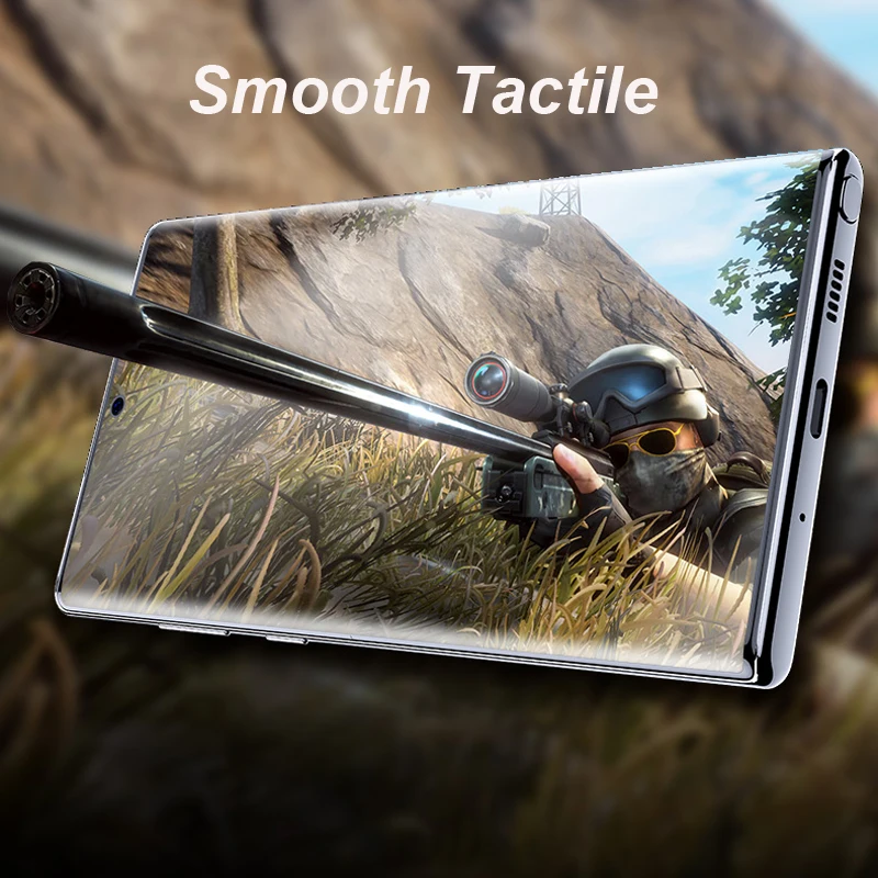 ROCK 0,18 мм тонкая изогнутая поверхность пленка для samsung galaxy note 10 Plus кристально чистая Гидрогелевая Защитная пленка для экрана galaxy note 10