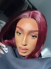 99J rojo peluca con malla Frontal pelucas de cabello humano de color Burdeos peruano peluca Frontal de encaje hueso recto peluca con malla Frontal s para mujer Remy