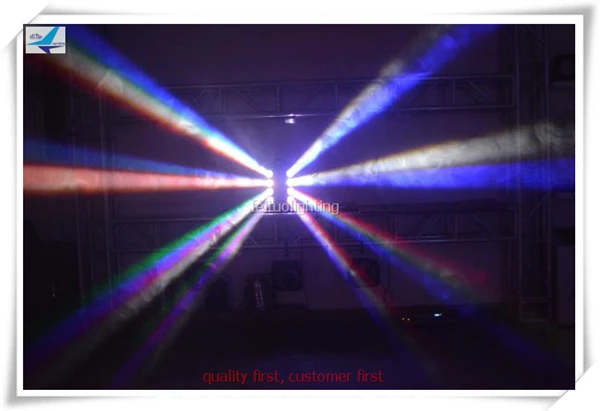 E-(6/LOT) Mini 8 eyes spider beam moving head 8X10w rgbw or white color spider light with imported highlight led beads for karaoke disco dj night club stage lights