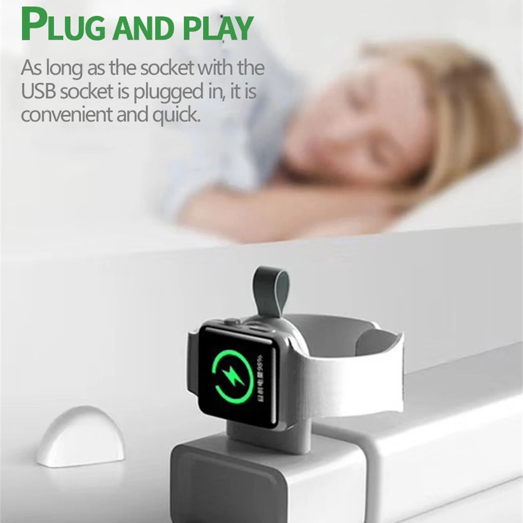 

Mini Portable Smart Watch for Apple Watch 1 2 3 4 Wireless USB Fast multi Charger Power Adapter Charging station pad board Dock
