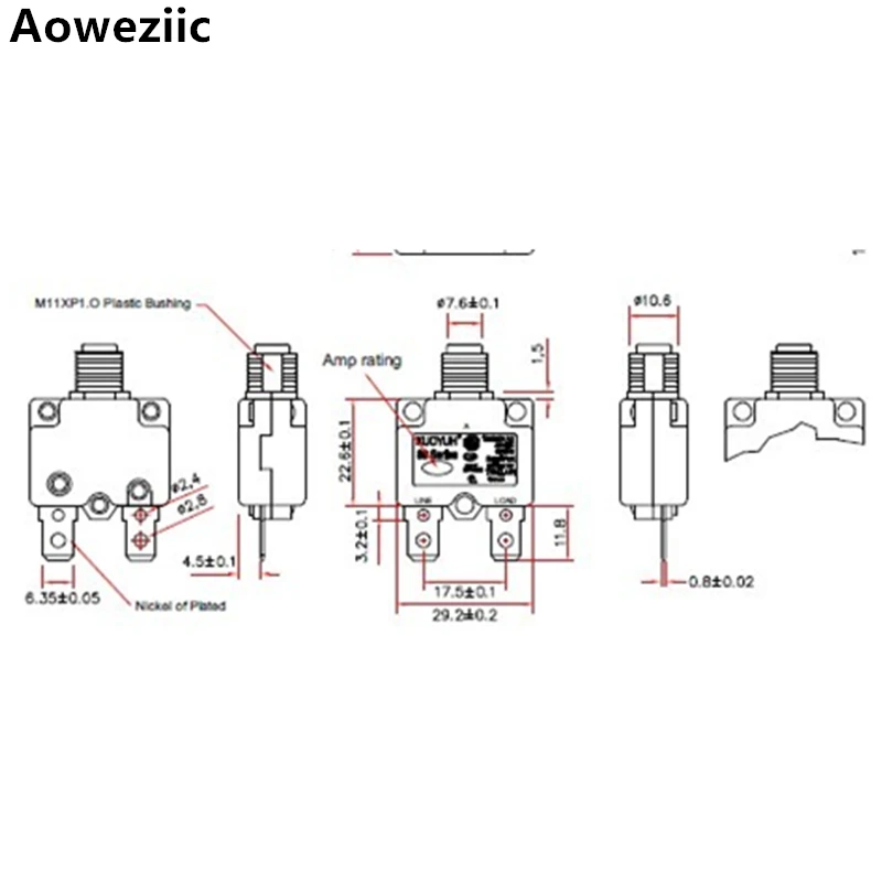 5 шт. 88 серии 3A 4A 5A 6A 7A 8A 9A 10A 12A 13A 14A 15A 16A 18 20A автоматический выключатель защита от