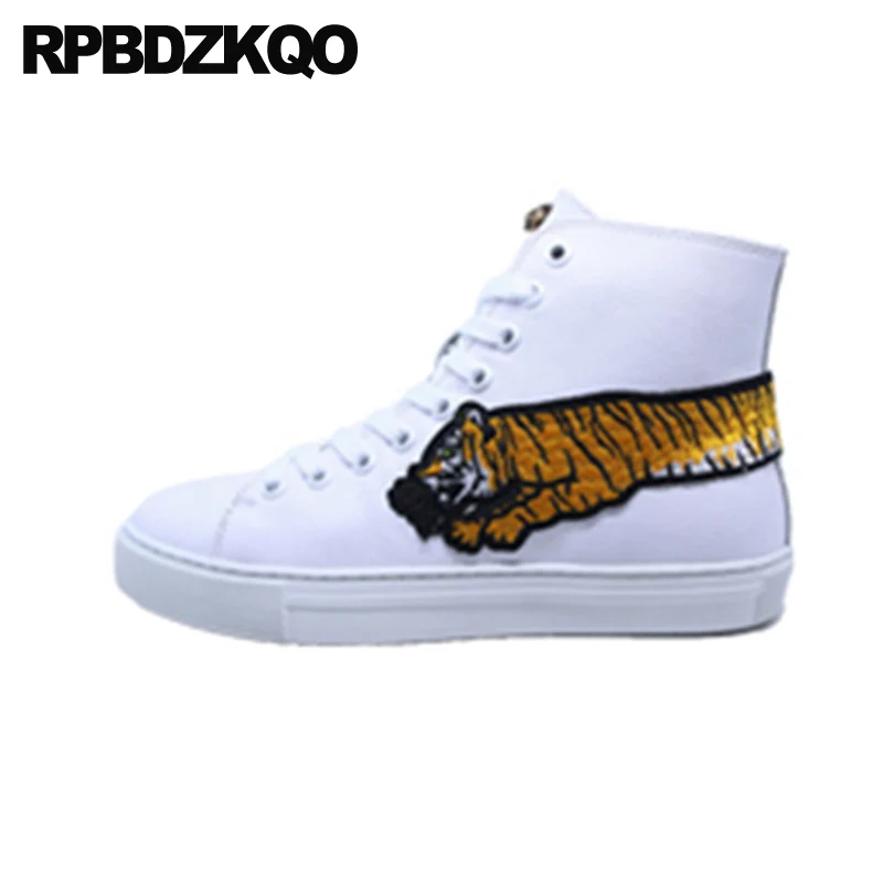 Кроссовки мужские из натуральной кожи люксовые Модные кеды в стиле хип хоп