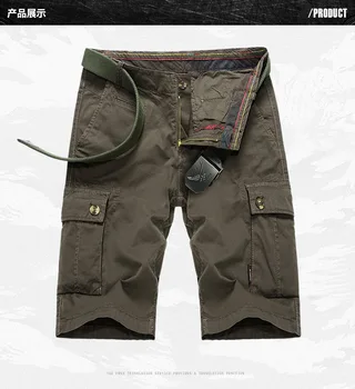 

2020 summer new style tooling shorts men's Multi Pocket leisure deep pocket PANTS YOUTH pure cotton loose men's style