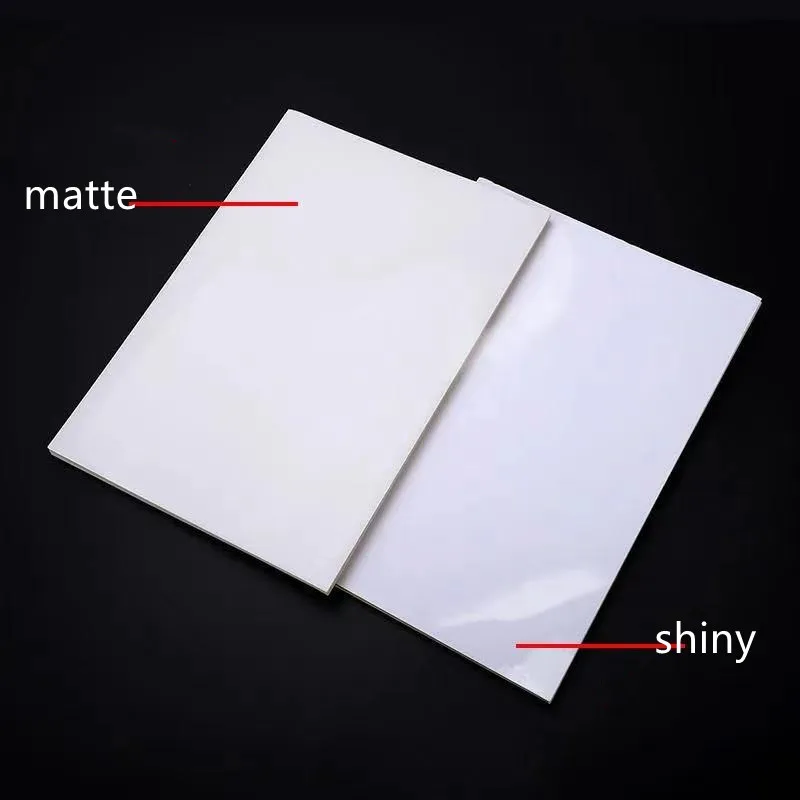 100Sheets Kraft/Glossy/Matte A4 Self Adhesive Sticker Printing Label White Paper Sticker For Laser Inkjet Printer Die-cut Sticke