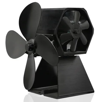 

New High Quality 4 Blade Thermal Power Fireplace Fan Heat Powered Wood Stove Fan for indoor