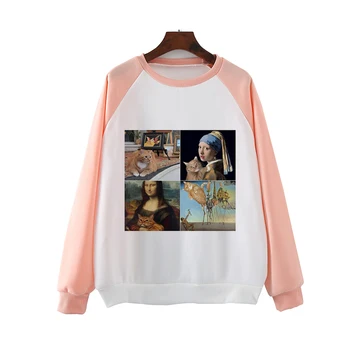 

Aesthetic Kitty Winter Hoodie Women Streetwear Stranger Things Pink Harajuku Sweatshirt Oversized Hoodies Long Sleeve Tops