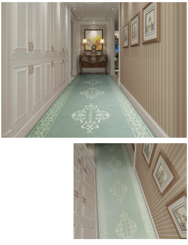 Европейский стиль лестничный ковер длинные коврики для прихожей, коридора, дорожек, ковров для спальни, гостиной, прикроватный коврик для кухни