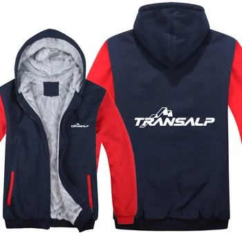 

Winter Motorcycle for Transalp Hoodies Men Fashion Coat Pullover Wool Liner Jacket Sweatshirts Hoody