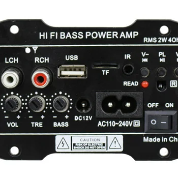 

2 Modes Player Amplifier MP3 220V 50W Remote Control Audio TF FM Hot Selling