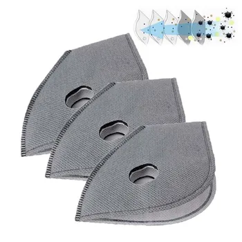 

5 Layers Mask Filter Activated Carbon Dustproof Mask Filter PM2.5 Breathable Filter for Outdoor Cycling Running Protection