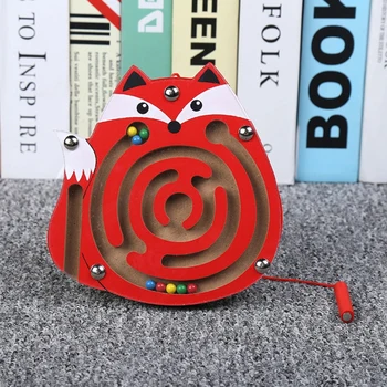 

Educational Board Toy Baby Intelligence Childrens Cartoon Animal Magnetic Maze Puzzle Kids Wooden Jigsaw Parent-child Learning