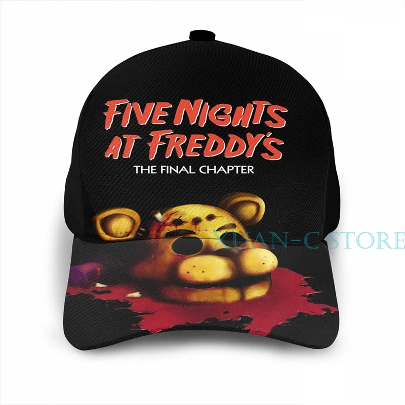 Five Nights at Freddys The Final Chapter-FNAF 4 Баскетбольная кепка мужская и женская модная черная шляпа унисекс с принтом