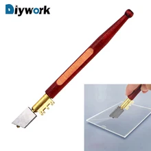 DIYWORK 17 мм Портативный Стеклянный алмазный режущий инструмент алмазный наконечник Стеклянный Карандаш для резки поделки для окна режущий ручной нож инструмент