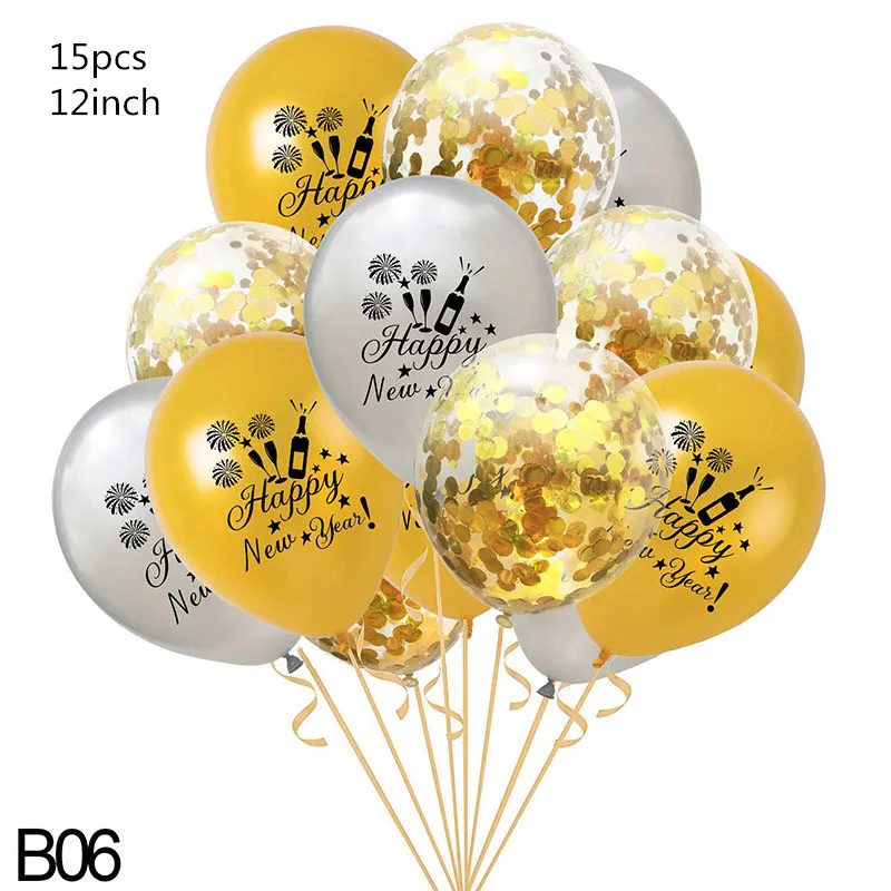 32inch Number Foil Balloon Gold/silver Digit Helium Baloons Happy New Year Christmas Party Decor Globos DIY Home Ornaments - Цвет: A06