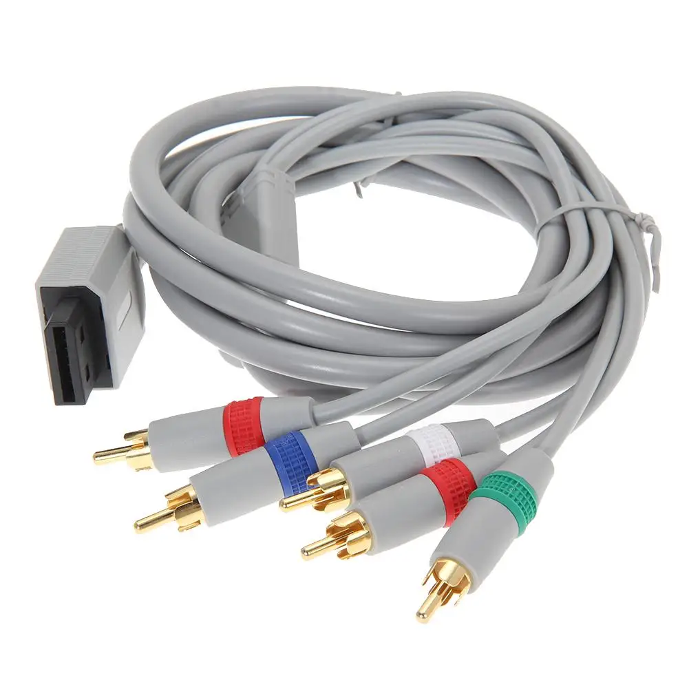 1080P Component Cable HDTV Audio Video AV 5RCA Cable for Nintendo Wii