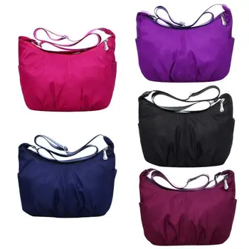 

Women's Shoulder Bag Hobos Tote Handbag Crossbody Purse Waterproof Nylon Satchel Solid Color Leisure Fashion Trend
