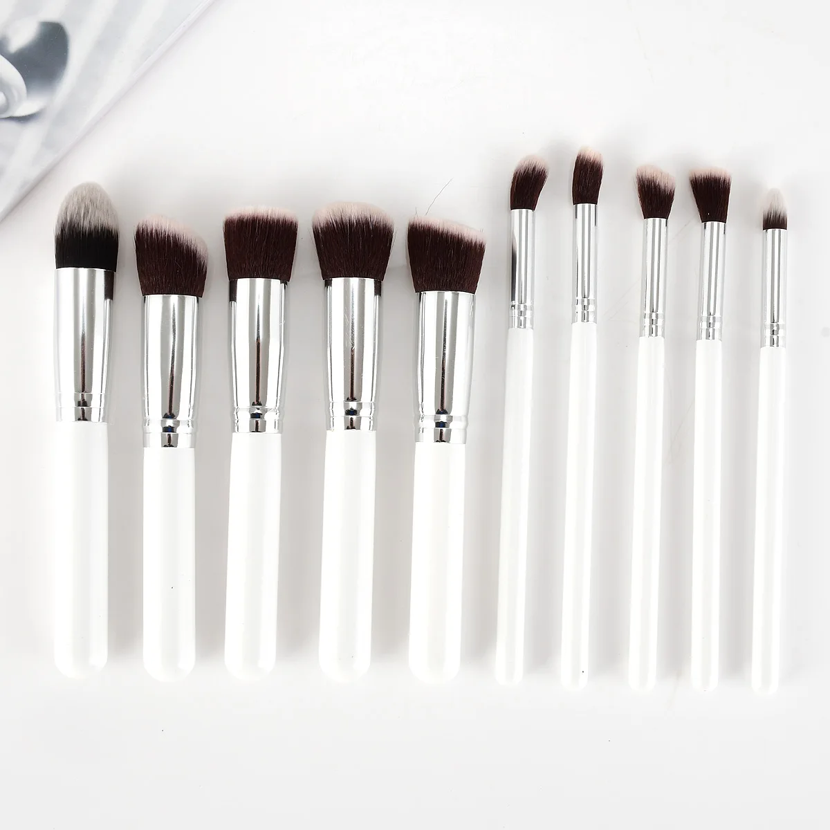 

10PCS Makeup Brushes Set Synthetic Cosmetics Foundation Blending Blush Eyeliner Face Powder Makeup Brush Kit