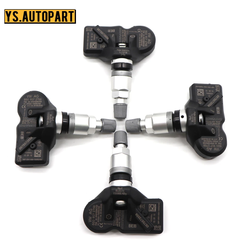 5Q0907275B система контроля давления в шинах 433 МГц для Volkswagen Multivan Beetle Passat Scirocco Sharan Tiguan TPMS датчик