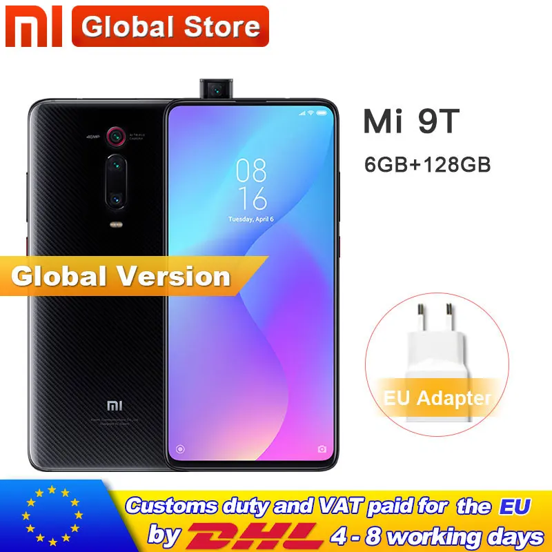 

Global version (Redmi K20) Xiaomi Mi 9T 6GB 128GB Smartphone Snapdragon 730 48MP Rear Camera Pop-up Front Camera 6.39" AMOLED