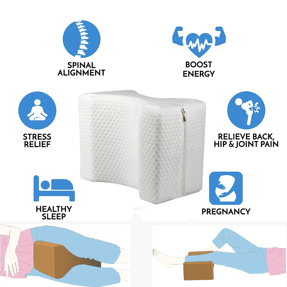 Подушка для сна на танкетке из пены с эффектом памяти, для боковых шпалов, для облегчения боли в спине, для беременных, для беременных, подушка для кровати, для ног