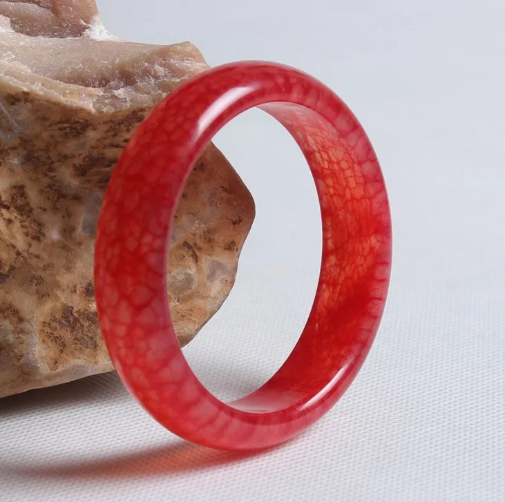 

Natural Bloodstone Bracelet Red Chicken Blood Jade Bright Red Ice Kinds of Jade Bracelet Xiuyan Jade Bracelet