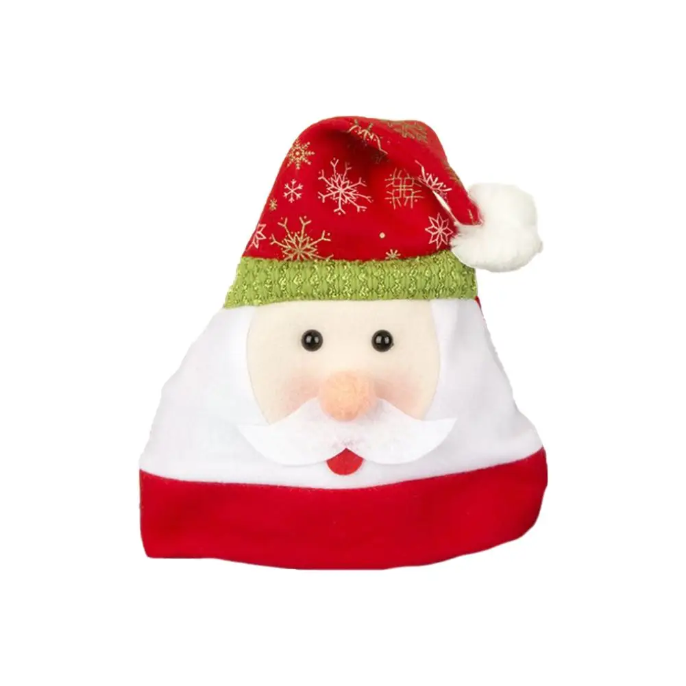 Шляпа Санта-Клауса, Золотое бархатное праздничное платье, костюм снеговика, оленя, медведя, шляпа для взрослых и детей, рождественские подарки