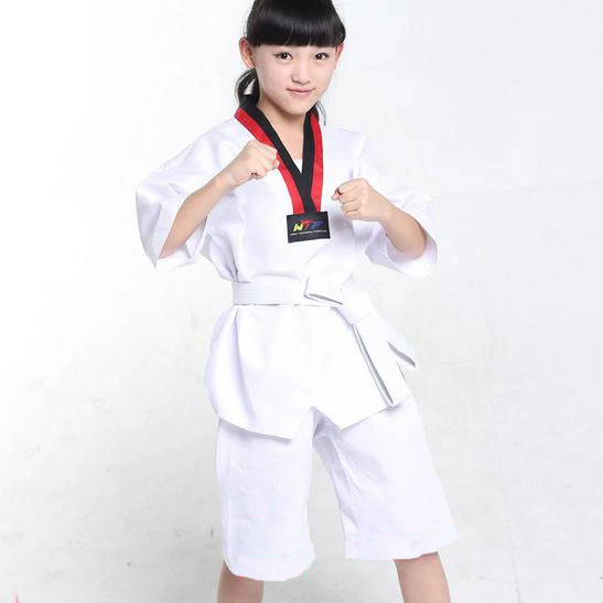 Traje de de Kickboxing para niños y niñas, Kimono blanco para practicar kárate, Taekwondo, ropa F106 _ - AliExpress Mobile