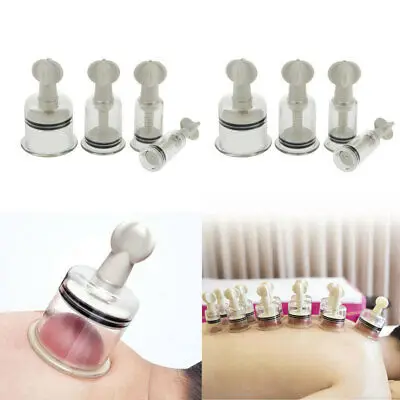 

8 Cups Chinese Healthy Body Vacuum Cupping Suction Therapy Spa Vamsluna Body Not Applicable Brandless