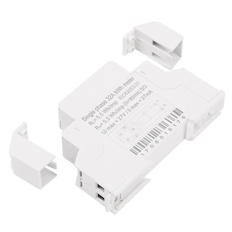 DDS518C din-рейку однофазный счетчик энергии 5-32A AC 230V Аналоговый счетчик потребление электроэнергии ваттметр