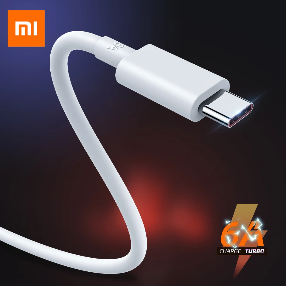 Xiaomi Mi Charger Turbo Cable 40w 33w 20w 6A Fast Charge Usb C Typec 1m 2m For Poco M2 Pro F2 Pro X2 Mi 10t Note 10 Lite CC9 Pro