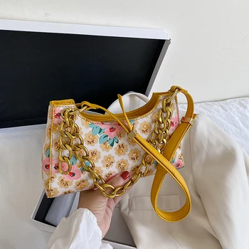 

Women's Bag 2020 New Wild Shoulder Armpit Bag Fashion Casual Niche Designer Chain Messenger Bags Retro Women Purse and Handbags