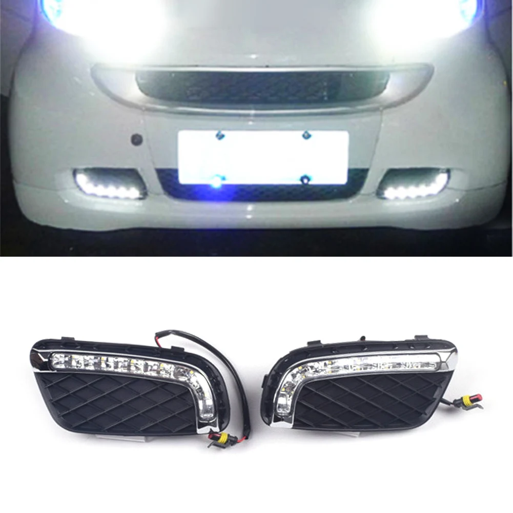

Автомобиль, белый цвет, дневные строки, для Mercedes Benz Smart Fortwo 2008 2009 2010 2011
