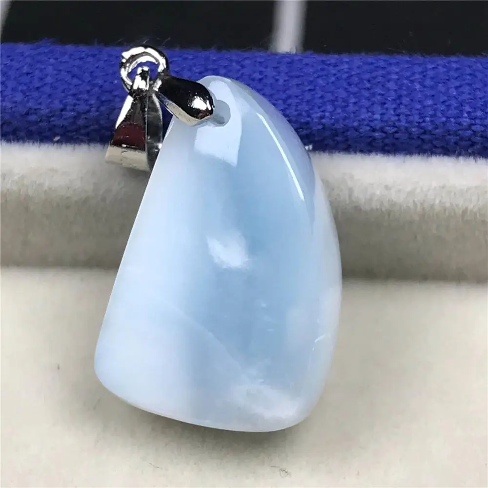 Натуральная синяя подвеска larimar для женщин и мужчин 20x13x9 мм бусины в стиле Доминика кристально чистый камень модное ожерелье подвеска ювелирные изделия AAAAA