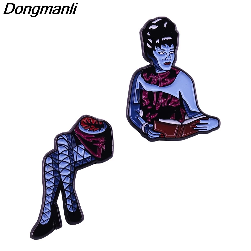 P5664 Dongmanli 80s ужас комедия фильм сексуальная леди Жесткий Эмаль шпильки для женщин