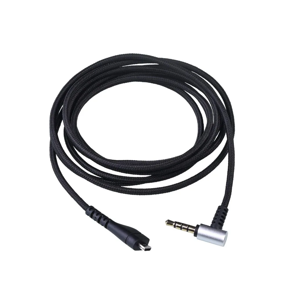 Silver Plated OFC Replacement Braided Cable Extension Game Cord for SteelSeries Arctis 3 5 7 Pro Wired Wireless Gaming Headsets