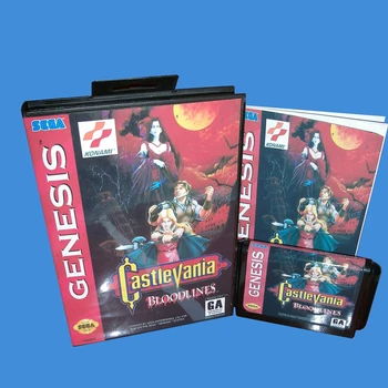 

Castlevania Bloodlines Mixed Version NTSC-U With Box And Manual 16bit MD Game Card For Sega Mega Drive For Genesis