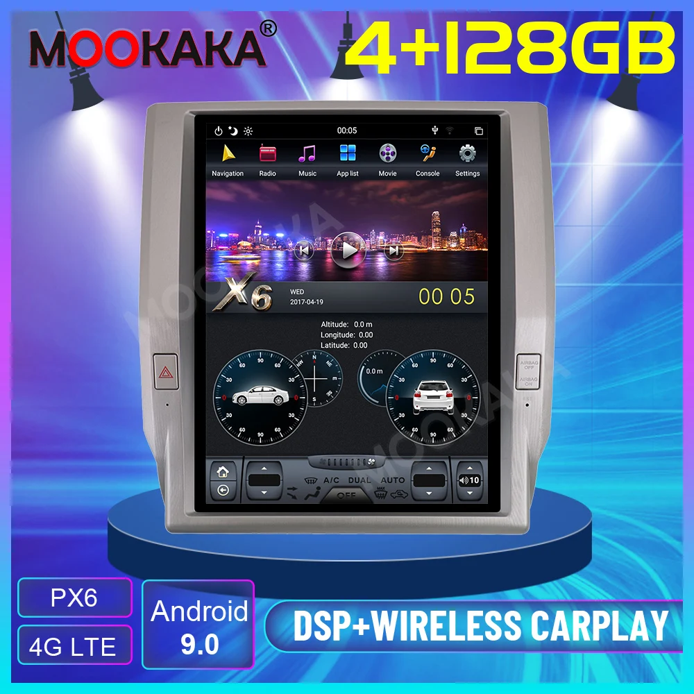 

128GB Tesla Vertical Screen Android 9.0 Multimedia Car Radio For Toyota Tundra 2014-2020 Autoradio Video Player GPS Navigation