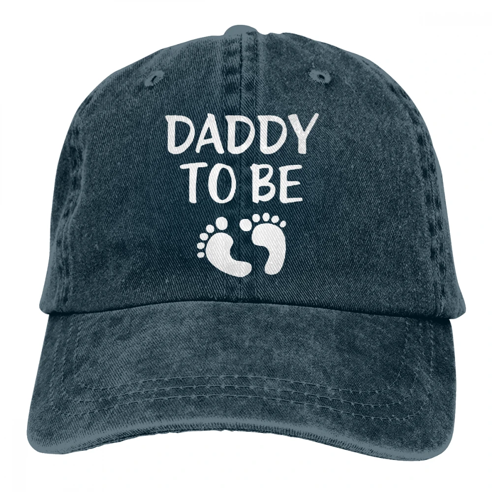 Daddy To Be Casquette глубокий Хизер унисекс Мужские Женские джинсовые бейсболка с ремешком кепки Регулируемый Гольф папа шляпа