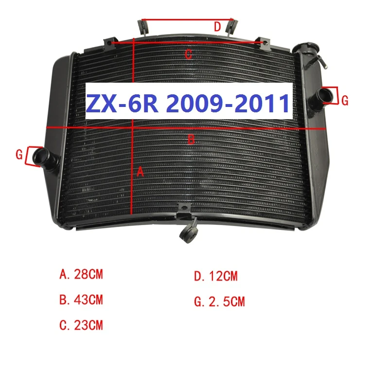 安心の実績 高価 買取 強化中 rewrite-storeradiators アルバラドラメン=川崎忍者ZX-6R ZX6R 2009-2020用  オリジナルのタイトルを示す アルミニウム ラジエーター エンジン 冷却 KAWASAKI NINJ