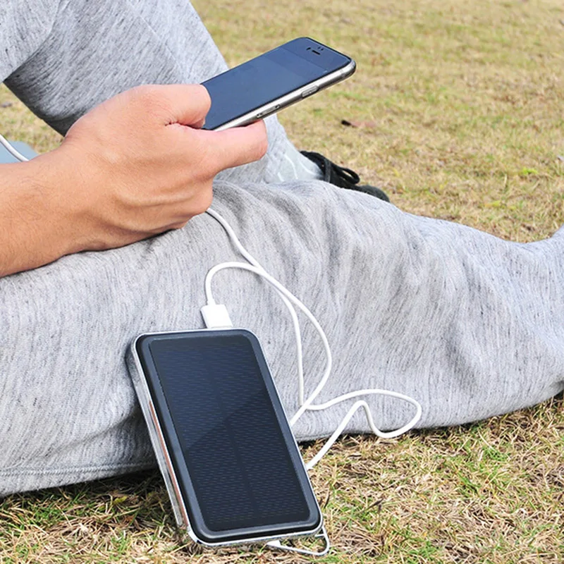 ALLPOWERS солнечная батарея 15000 мАч двойной Usb портативный источник питания портативное зарядное устройство солнечная панель подходит для мобильного телефона Ipad Ch