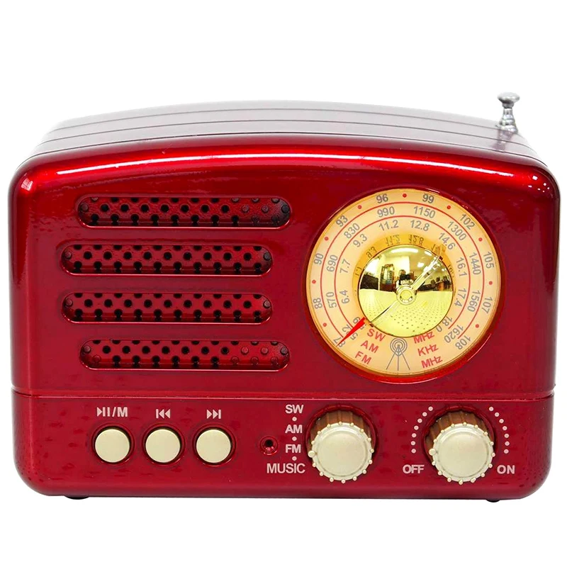 Portable Vintage Retro Radio Bluetooth Speaker USB Charging Home Travel | Электроника