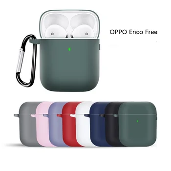 

2020 Silicone Shockproof Case For oppo Enco Free bluetooth Earphones Case Anti Lost Rope For OPPO Enco Free