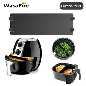 

1Pcs Non-stick Airfryer Baking Dish Basket Partition Plate Fit For 5L Air Fryer Basket Kitchen Cooking Cake Baking Tool