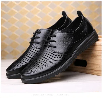 

Genuine Leather Men casual shoes Summer Breathable Soft Driving Men's Handmade chaussure homme Net Surface Loafers
