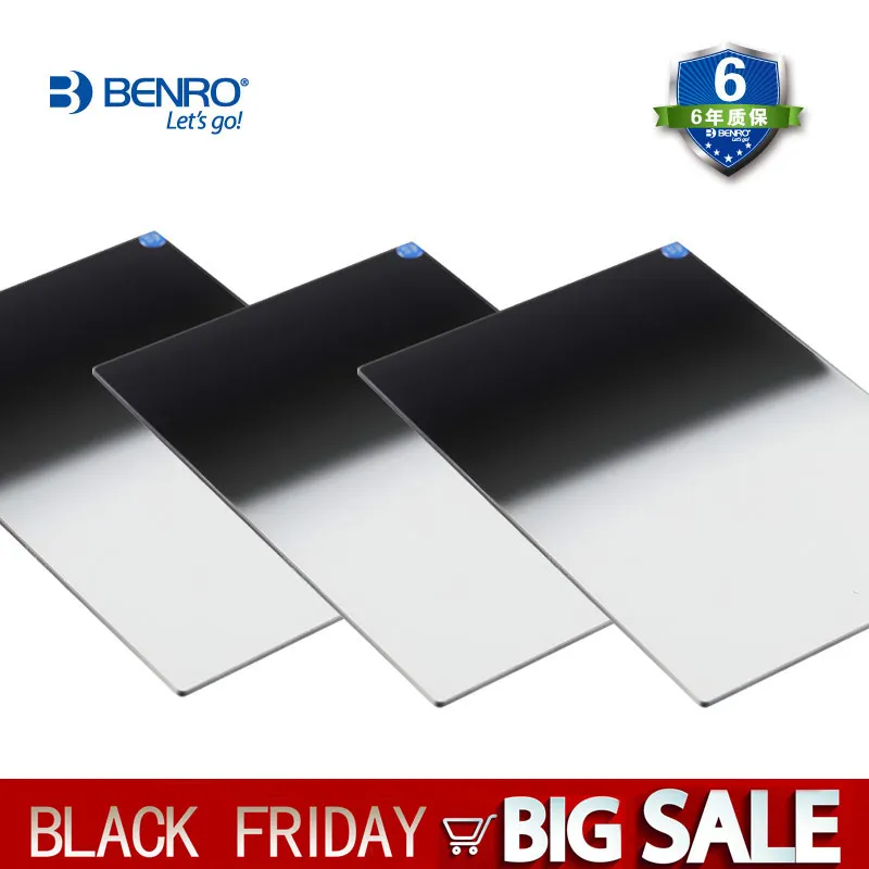 Benro 100x150 мм Master Hard GND 0 6 9 1 2 фильтр GND4 GND8 GND16 жесткое Оптическое Стекло