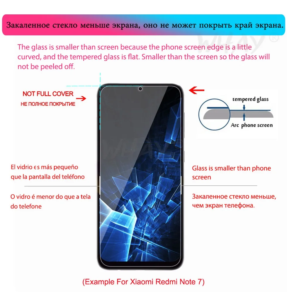 3 шт. Защитное стекло для Xiao mi Red mi 7A Note 7 K20 защита для экрана mi 9t закаленное стекло для Xiaomi mi 9t Pro 9 SE 8 A3 A2 Lite