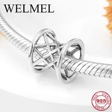 Высокое качество 925 стерлингового серебра Rodillo redondo Подвески бусины для изготовления ювелирных изделий подходят оригинальные браслеты Pandora