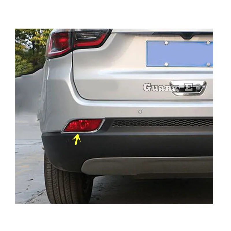 Для Jeep Compass 2017 2018 2019 2020 корпус автомобиля ABS Хромированная Накладка задняя